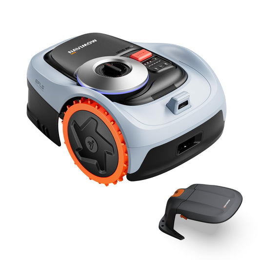 Navimow i205 AWD Mähroboter ohne Begrenzungskabel mit Garage S, 500 m², Allradantrieb bis 45% Steigung, EFLS NRTK + Vision Navigation, Keine RTK-Antenne erforderlich