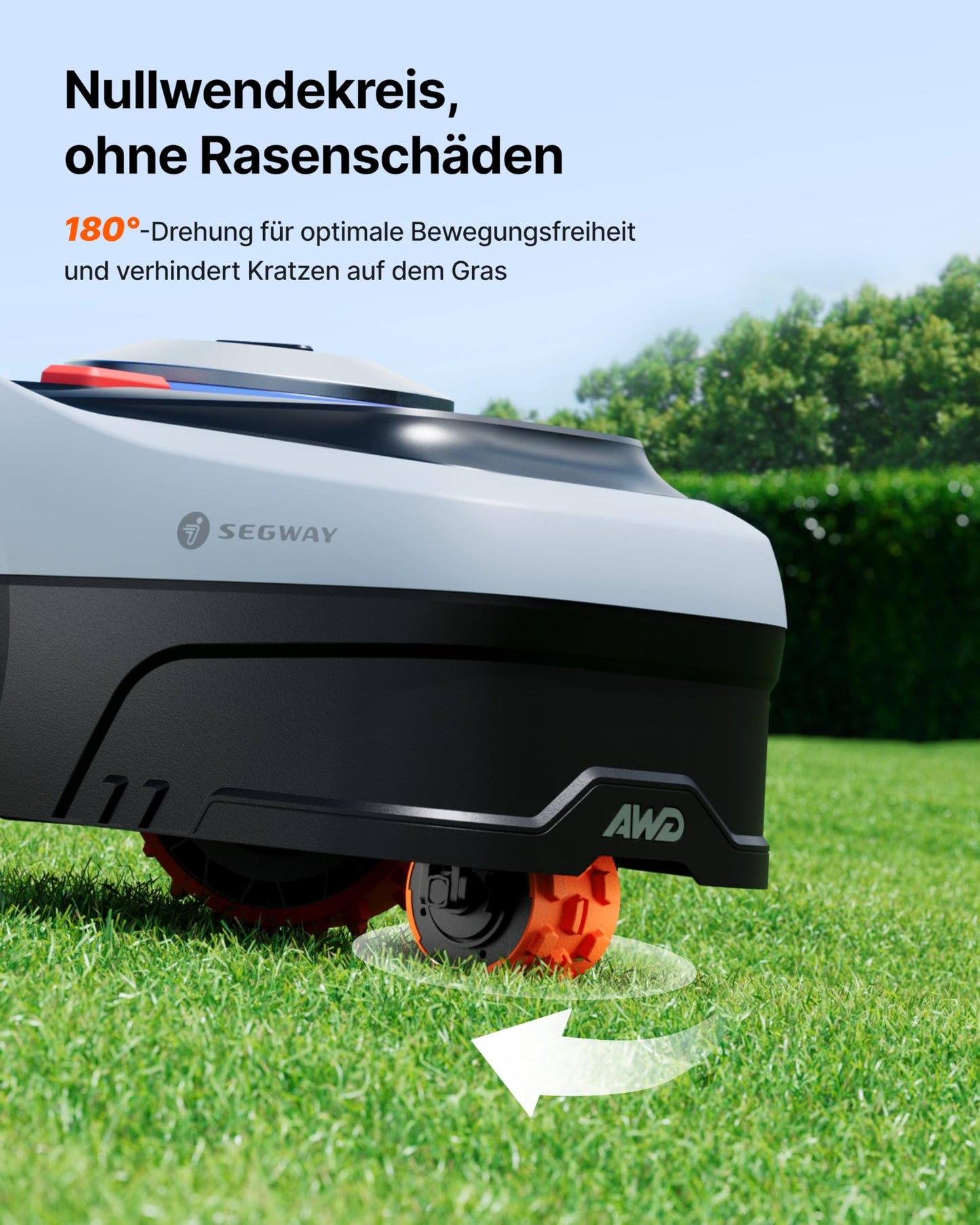 Navimow i205 AWD Mähroboter ohne Begrenzungskabel mit Garage S, 500 m², Allradantrieb bis 45% Steigung, EFLS NRTK + Vision Navigation, Keine RTK-Antenne erforderlich